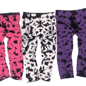 3 Pack Tie Dye Leggings